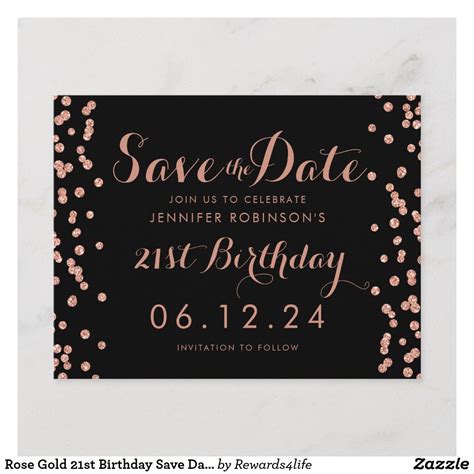 save the date templates birthday